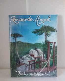 Pintura a mano Recuerdo de Angol